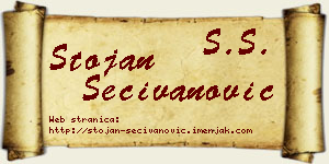 Stojan Sečivanović vizit kartica
